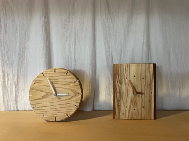 木の掛け時計ワークショップ